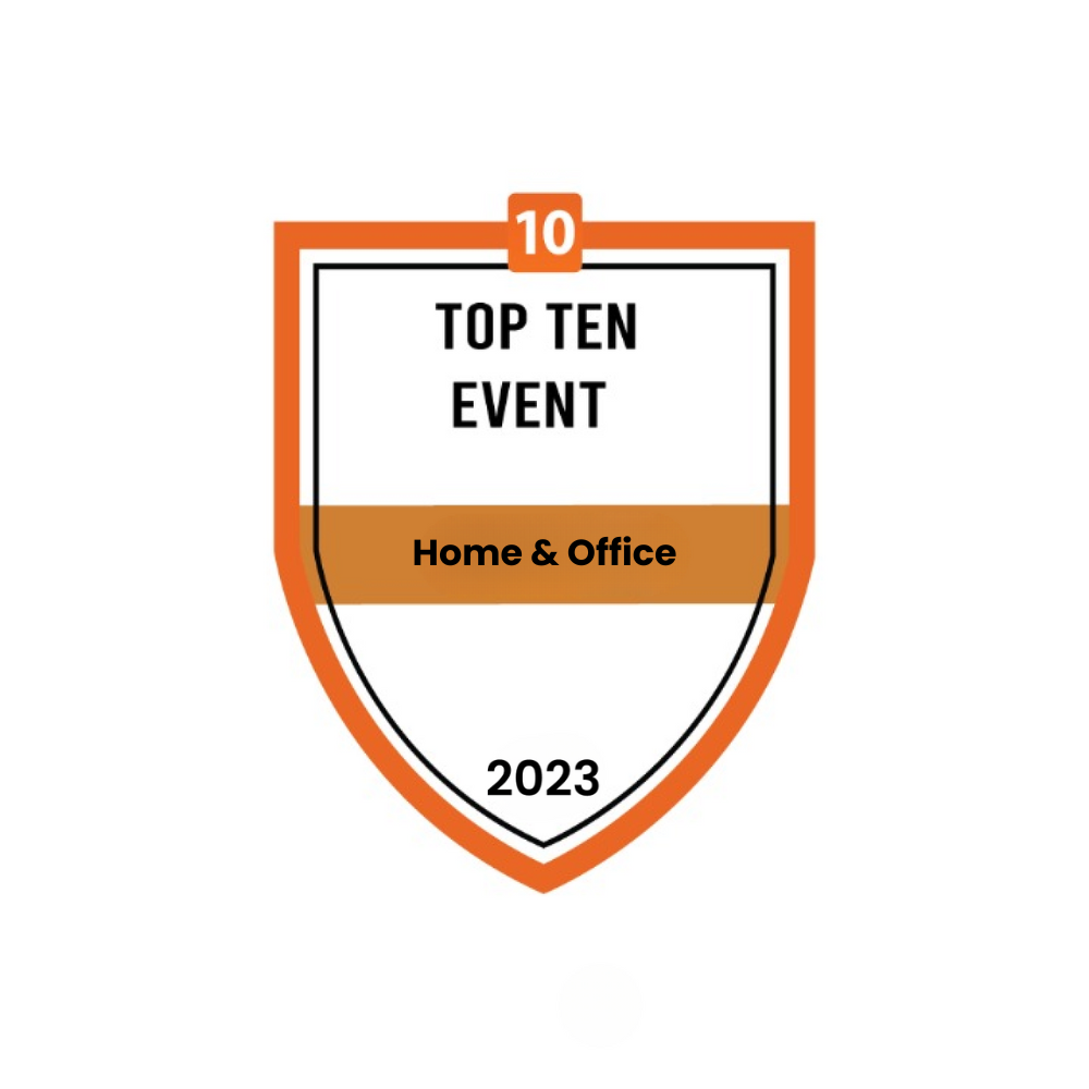 Honoured as one of the Top 10 in the category Home and Office by 10times.com!